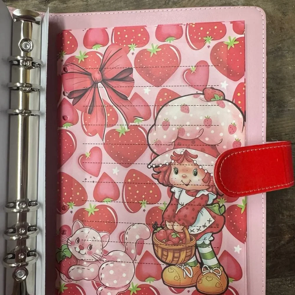 Strawberry Shortcake A5 Binder w/ matching stationery paper